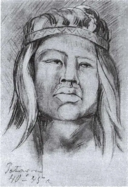Патагонка Рисунок Н МиклухоМаклая 1870 г Остров Мангарева Рисунок Н - фото 27