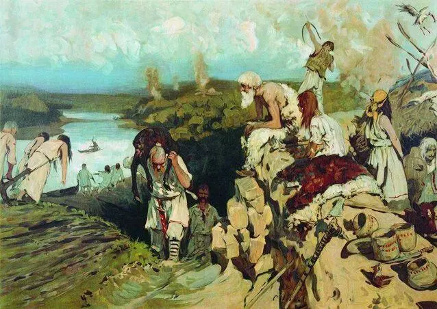 СВ Иванов Древние славяне 1909 Сравним ситуацию Русской равнины в VIIXIII - фото 12