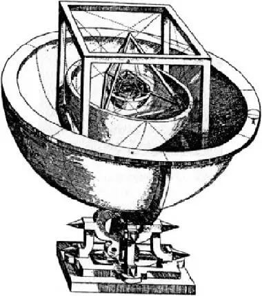 Так называемый кубок Кеплера модель Солнечной системы состоящая из пяти тел - фото 94