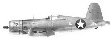 38 Истребитель F4U1 белый 10 GUSS GOPHER 1го лейтенанта Уильбура Дж - фото 103