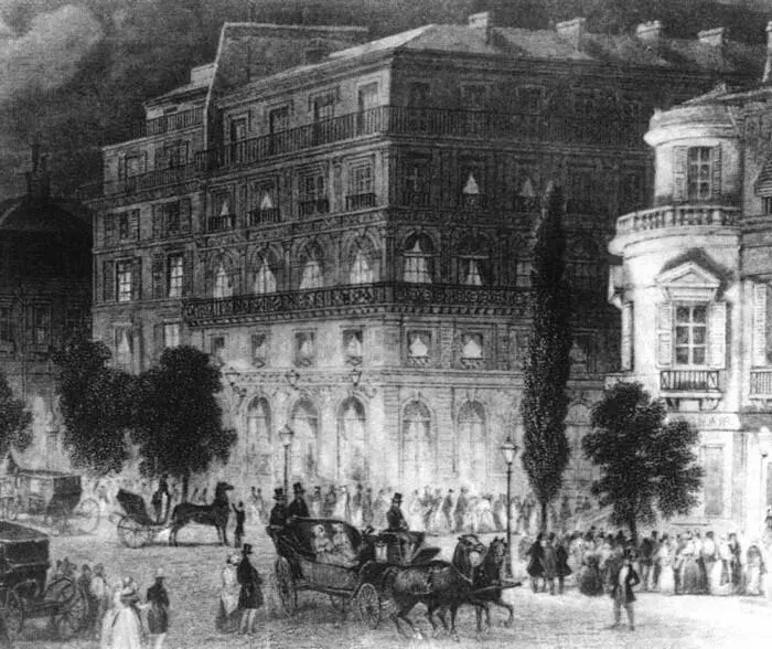 Париж Итальянский бульвар Литография середины XIX века А Мицкевич - фото 27