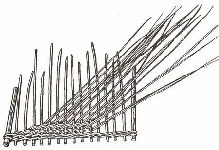 Рис 11 Послойное плетение Все концы прутьев должны находиться с наружной - фото 11