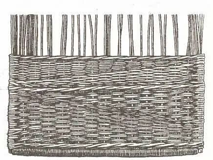 Рис 12 Плетение рядами Если при плетении комель прута закладывают под стойки - фото 12