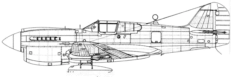 Curtiss P40K1CU с радиополукомпасом и 55галлонным баком Curtiss Р40К1 - фото 73