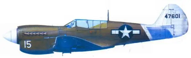 P40N35CU из 110th TRS 5th AF Лейту Филиппины декабрь 1944 года Камуфляж - фото 112