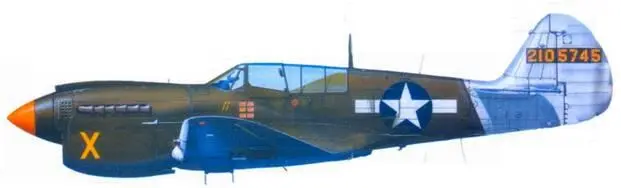 P40N5CU 421055745 Х пилот 1й лейтенант Ричард Уэст 35th FS 8th KG - фото 113