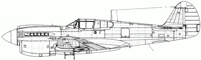 Curtiss P40R2CU Curtiss XP40Q2 Американскую оборону Алеутских островов - фото 73