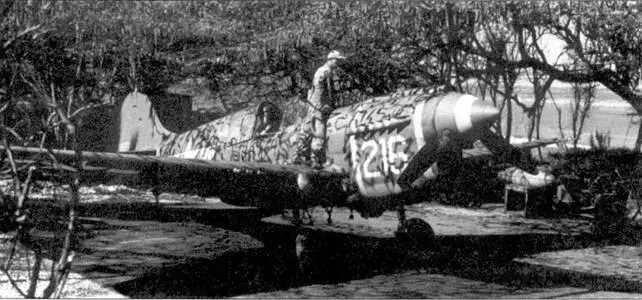 Р40К под маскировочной сеткой Оаху Гавайи 1943 год Новая Гвинея Особую - фото 80