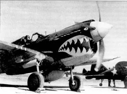 Р40E из 23rd FG 14th AF Куньмин Китай начало 1942 года Хорошо видна - фото 93