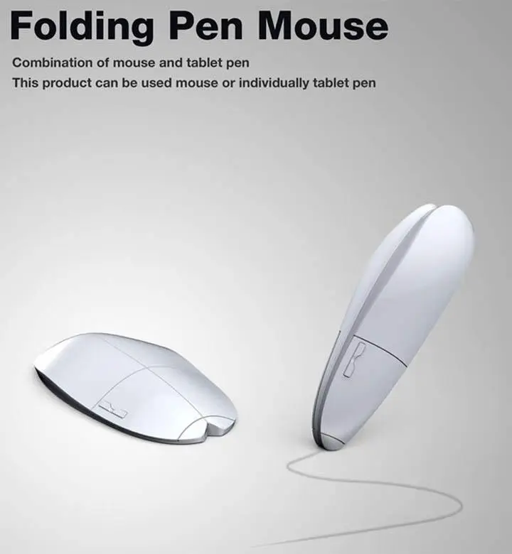 Беспроводная Folding Pen Mouse оснащена подвижным шарниром который позволяет - фото 72