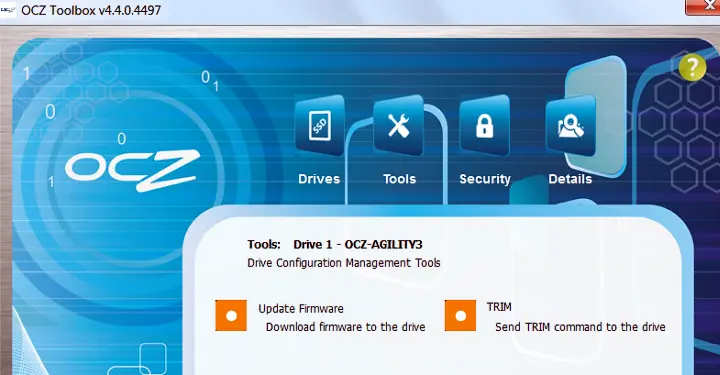Утилита OCZ Toolbox Если SSD подключён как дополнительный диск или внешний - фото 32