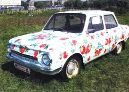 Запорожец в цветочек А еще тут можно увидеть автомобили на которых целые - фото 5