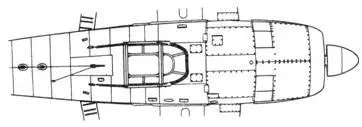 XF6F3 F6F3 ранней серии с обтекателями пулеметов F6F5 крыло - фото 115