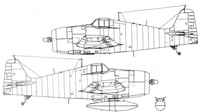 F6F5K разные варианты крыльев F6F5K винт Гамильтон Стандарт от XF6F6 - фото 121