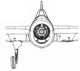 XF6F6 F6F5 Hellcat со сложенными крыльями Сечения фюзеляжа боковая - фото 126