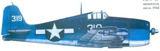 F6F3N эскортный авианосец Соломоны ноябрь 1944 г F6F5 из VF3 - фото 116