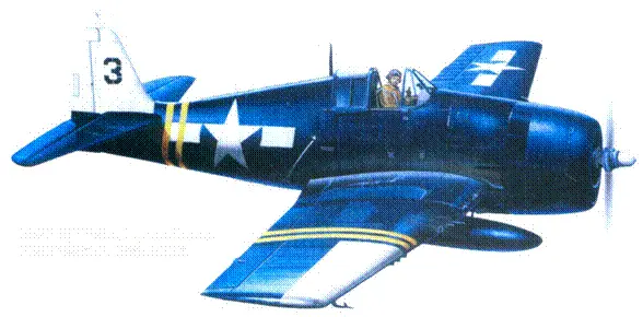 F6F5 из VF24 эскортный авианосец Санти июль 1945 г F6F5K - фото 120