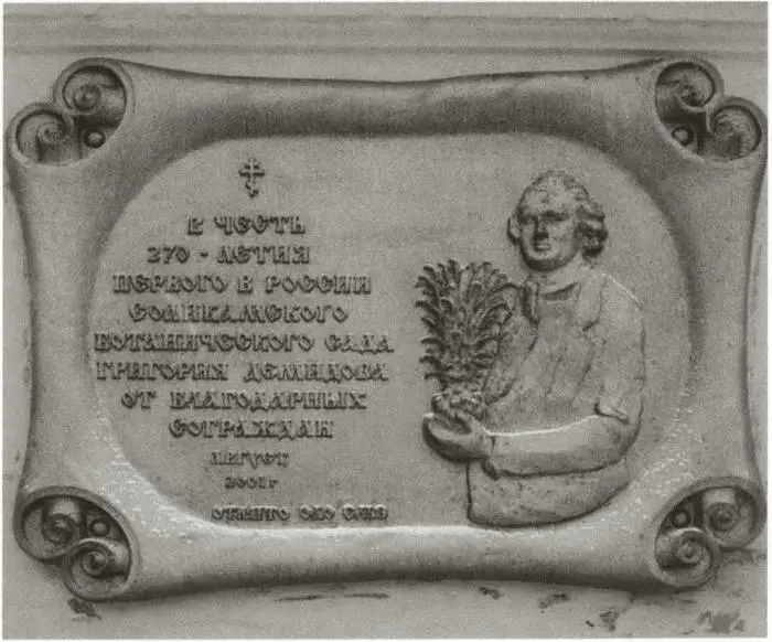Памятная доска в честь 270летия закладки ГА Демидовым сада в селе Красном - фото 63
