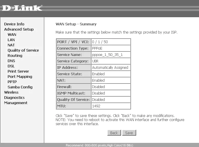 Рис 68 Окончание настройки ADSL в DLink DSL2650U Рис 69 - фото 38