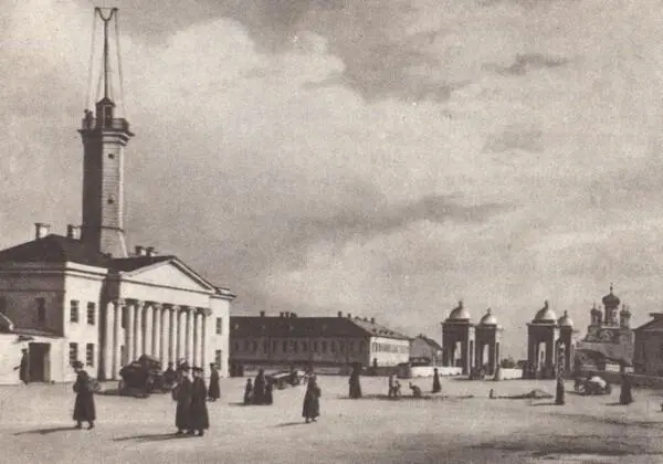 Коломна Площадь у Калинкина моста Литография Ф Перро Первая половина XIX - фото 73