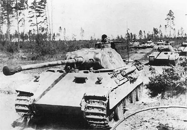 Пантеры Ausf D выдвигаются к рубежу атаки Восточный фронт операция - фото 44