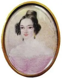 Екатерина Александровна Сушкова в замужестве Хвостова Миниатюра 1830е гг - фото 26
