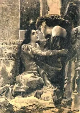 Тамара и Демон Иллюстрация М А Врубеля 1890 г Голова Демона - фото 41
