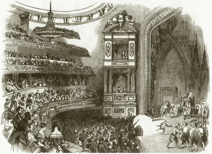 Зрительный зал Исторического театра в Париже 1847 г Пьер Франсуа Питр - фото 20