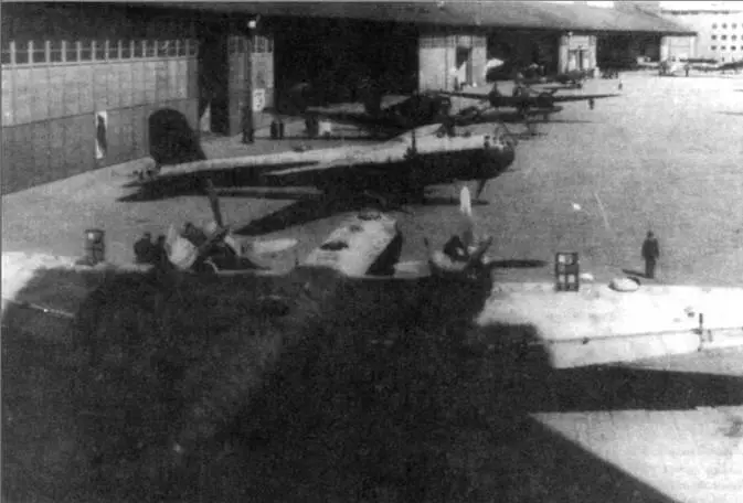 Самолеты Не 177А5 из KG 100 на аэродроме МюнхенРим весна 1944 года Хорошо - фото 61