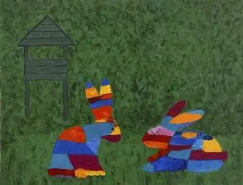 Зайчики 2005 холст масло 80х105 см Закат 1994 холст масло 70х50 - фото 70