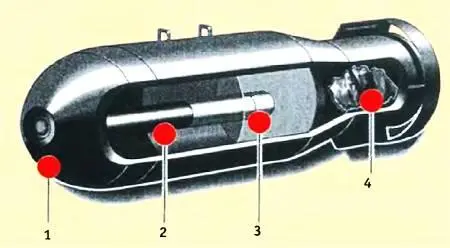 Схема объемной бомбы 1 система введения в действие взрывателя распыляющего - фото 11