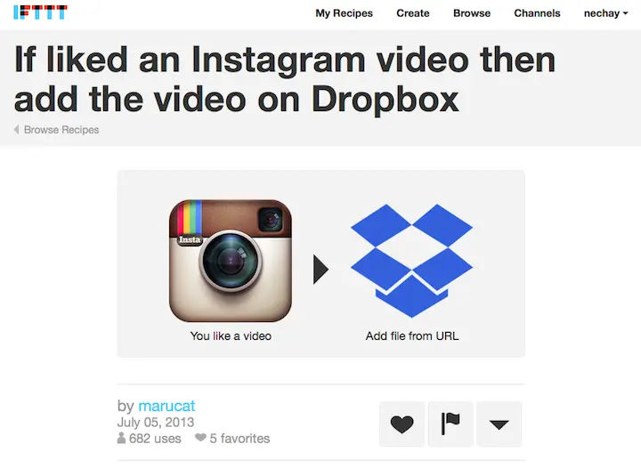Можно скачивать в Dropbox только те видео которые вам понравились с помощью - фото 67
