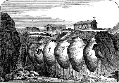 Рис 8 Склад с колоссальными кувшинами под храмом Афины вид в июне 1873 г - фото 9