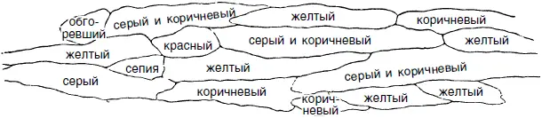 Рис 182 Различные слои глиняных лепешек на большой южной стене на углу - фото 116