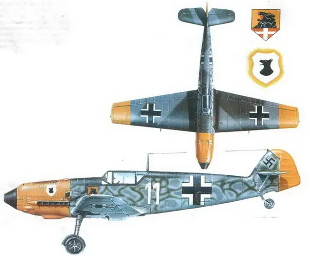 Me 109Е4 из IIIJG 77 сразу же после перевода из 11 JG 54 Греция конец мая - фото 180