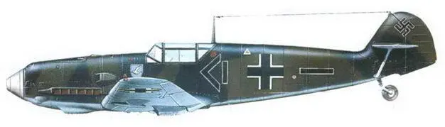 Me 109Т2 WNr 7767 из IIJG II оберлеитенанта Герберта Христманна база - фото 181