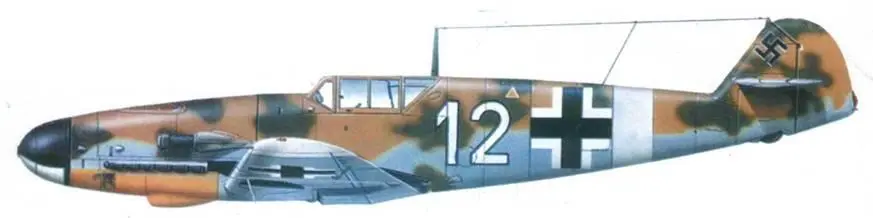 Me 109G2trop WNr 10579 белая 12 из lJG 77 Сицилия первая половина - фото 166