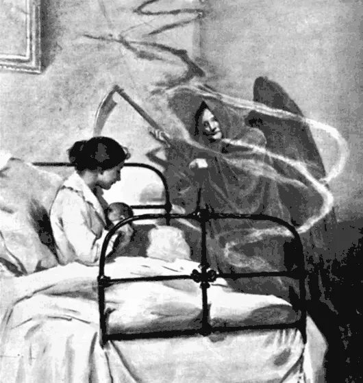 Смерть готовится забрать младенца Рисунок из журнала Пирсонс 1896 - фото 20