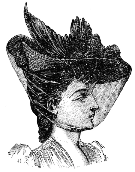 Фасоны 1890х В 1870е и 1880е годы шляпки были на пике моды Очень высокие - фото 52