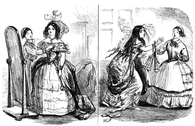 Представление при дворе до и после Карикатура в журнале Панч 1853 - фото 62