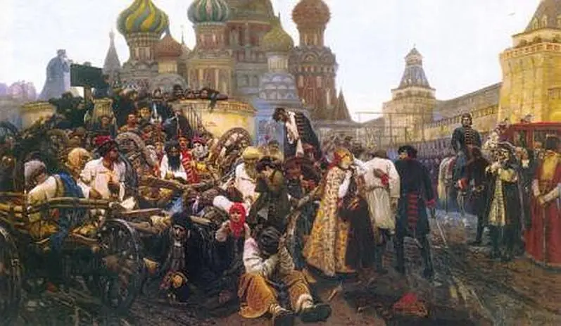 Утро стрелецкой казни Едва сочится свет сквозь заледенелое оконце в далекой - фото 94