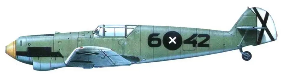 Me 109В Испания середина июля 1938 года Нестандартная для самолетов легиона - фото 108