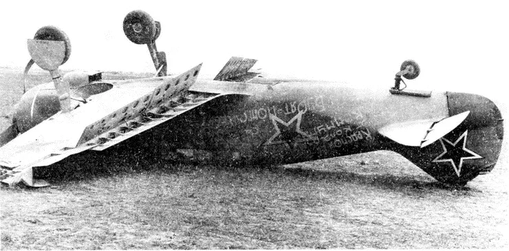 Ла5Ф завода 99 после аварии 25 мая 1944 года в 911м иап Ла5ФН - фото 50