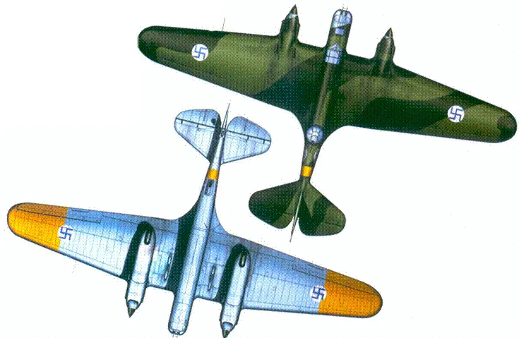 СБ2М103 поздних производственных серий SB11 из 2LeLv 6 Мальме лето 1942 - фото 143