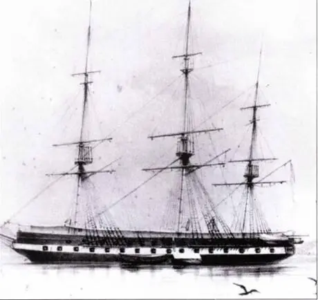Savannah в РиодеЖанейро в 1854 году Вскоре фрегат переделают в шлюп На - фото 35