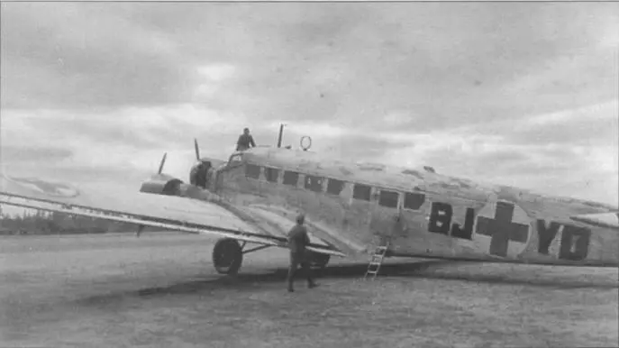 Санитарный Ju523m g6е BJYD подготовлен к очередному полету с норвежского - фото 108