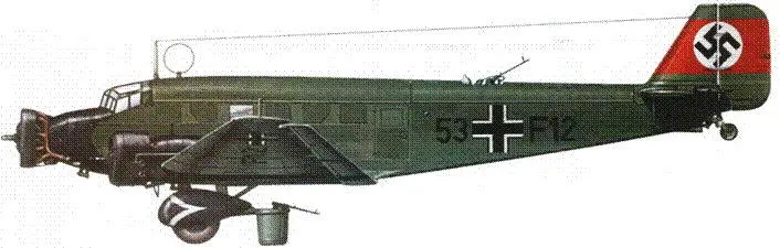 Ju523m g3e 53F12 в 1935 г состоял на вооружении KG 355 Ju523m g3e - фото 138