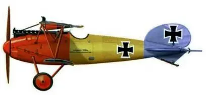 16 Альбатрос D V лейтенанта Карла Августа фон Шёнебека Jasta 11 1917 г - фото 159