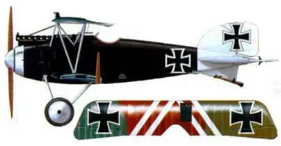 30 Альбатрос D III командира Jasta 27 лейтенанта Германа Геринга июнь 1917 - фото 173