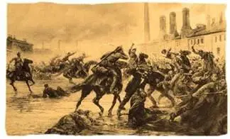 Казаки разгоняют рабочую демонстрацию С картины В Мазуровского 19051906 - фото 59